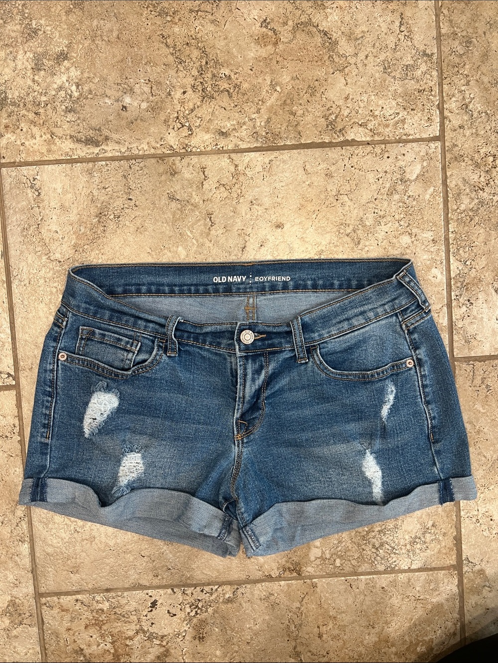 Old Navy Boyfriend Cuffed Denim Women’s Shorts
